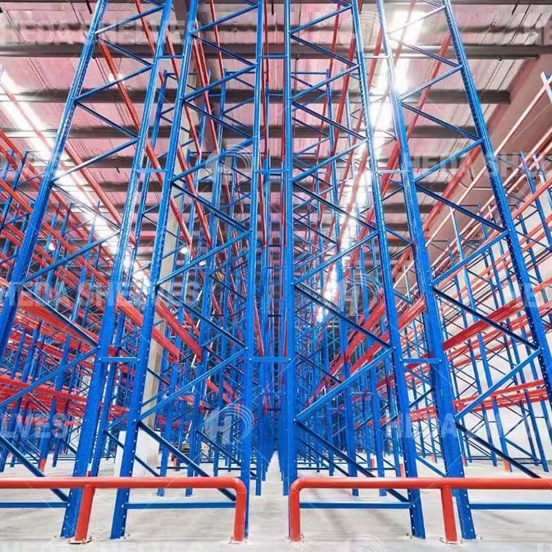 Blue Steel pallet racking for warehouse