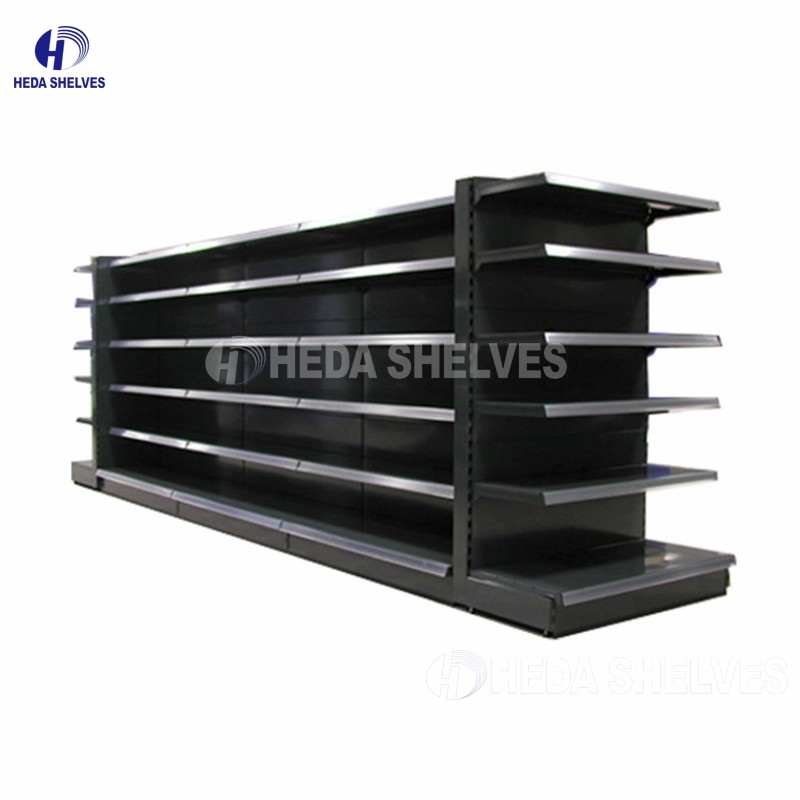 black heavy duty shelves