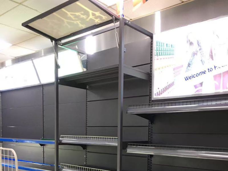 Estantería tipo góndola plegable para la tienda Covinence